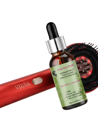 מברשת מעסה לשיקום השיער בשילוב אור אדום