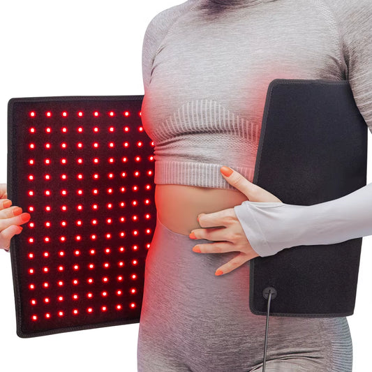 406Pcs Leds Red Light Heating Larger Size Pad 660Nm Waist Back Shoulder Muscle Pain Yoga Mat Relief Relax Infrared Light 850Nm