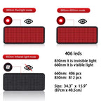 406Pcs Leds Red Light Heating Larger Size Pad 660Nm Waist Back Shoulder Muscle Pain Yoga Mat Relief Relax Infrared Light 850Nm