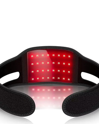 Rechargable Red Light Neck Brace Infrared Therapy Face Care V Face Wearable Red Light Therapy Neck Belt Skin Care Home Use