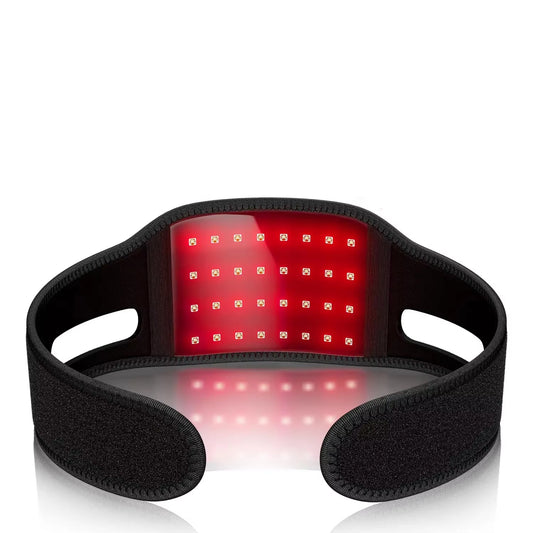 Rechargable Red Light Neck Brace Infrared Therapy Face Care V Face Wearable Red Light Therapy Neck Belt Skin Care Home Use