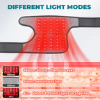 660&850Nm Red Light Knee Massage Belt Heating Shoulder Knee Support Pad 5 Level Heated 3 Modes Knee Brace Belt Rechargeable