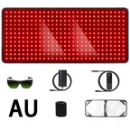 406Pcs Leds Red Light Heating Larger Size Pad 660Nm Waist Back Shoulder Muscle Pain Yoga Mat Relief Relax Infrared Light 850Nm