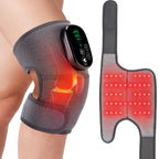 660&850Nm Red Light Knee Massage Belt Heating Shoulder Knee Support Pad 5 Level Heated 3 Modes Knee Brace Belt Rechargeable