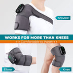 660&850Nm Red Light Knee Massage Belt Heating Shoulder Knee Support Pad 5 Level Heated 3 Modes Knee Brace Belt Rechargeable