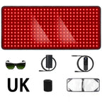 406Pcs Leds Red Light Heating Larger Size Pad 660Nm Waist Back Shoulder Muscle Pain Yoga Mat Relief Relax Infrared Light 850Nm