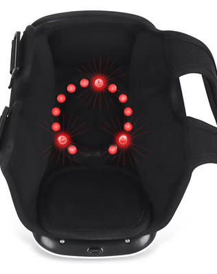 מכשיר עיסוי טיפולי לברך בשילוב אור אדום